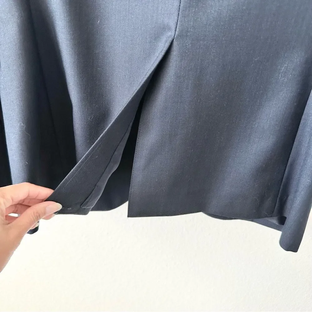Theory Xylo NP Ostro Wool Blazer Jacket in Navy Blue Size 36R_7